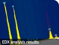 EDX analysis results